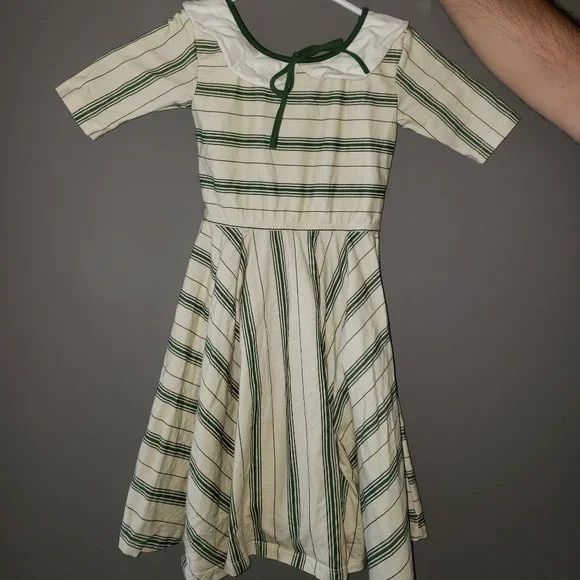 Well Dressed Wolf Dresses | Omijo by Well Dressed Wolf, Green Stripe Dress | Color: Green | Size: 6g | Mrk1589'S Closet